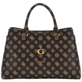 Guess KUBA TRI COMPARTMENT SATCHEL Crna