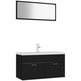 Maison Chic Komplet kopalniškega pohištva - Kopalniški sestavi črne barve inženirski les, (21788246) | Shoptok.si