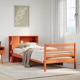 vidaXL Krevet s regalom za knjige bez madraca 75 x 190 cm masivno drvo Cijene