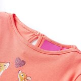  Dječja majica s dugim rukavima koraljna boja 128 | shoptok.hr