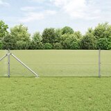 vidaXL zavarena žičana ograda s 13 šiljastih postova 0.6x25 m galvanizirani čelik Cijene