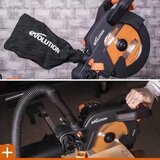 Evolution električna potezna testera - ger 255mm dvostruki nagib R255SMS-DB+ | ePonuda.com