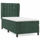  The Living Store Box spring postelja z vzmetnico temno zelena 90x200 cm žamet - Box Spring Postelja, (21449968) | Shoptok.si