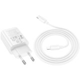 hoco. polnilec N61 GaN PD 20W USB-A, Type C s kablom Type C na Lightning - bel | Shoptok.si