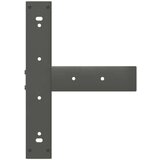  Noge za barsko mizo v obliki črke T 2 kosa antracit 50x35x(100-101) cm jeklo | Shoptok.si