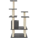vidaXL Penjalica za mačke sa stupovima za grebanje tamnosiva 110 cm | shoptok.hr