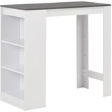  Barski stol s policom bijeli 110 x 50 x 103 cm | shoptok.hr