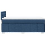  Krevet s oprugama i madracem plavi 100 x 200 cm od tkanine | shoptok.hr