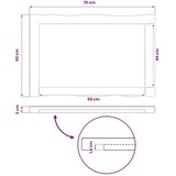  Pravokutni stolni vrh 70 x 60 x 3 cm Pravokutni - Bijela 90 x 55 x 3 5 cm Živi rub 2 strane | shoptok.hr