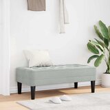  Klupa s jastukom Svijetlo siva 113 x 57 x 39 cm Baršun | shoptok.hr