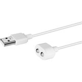 Satisfyer - magnetni USB polnilni kabel - 2 kosa (bela) | Shoptok.si