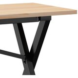  Stolić za kavu X-oblika 160x40x45cm borovina i čelik | shoptok.hr