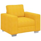 SOFA fotelja svijetložuta 100x77x82 cm korduro tkanina - Svjetložuta 1 100 cm | shoptok.hr