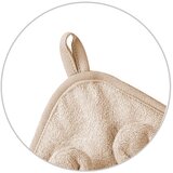 BabyOno Brisača bambus 100x100 cm, z ušesi, temno bež | Shoptok.si
