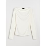 Sinsay Bluza s dekorativnim naborima i dodatkom viskoze | shoptok.hr