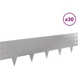  Ograda oko Travnjaka 30 pcs 100 x 25 cm Čelik Srebrna | Eponuda.ba