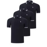 Dewberry TRIPLE SET T8594 MEN'S T-SHIRT-BLACK-BLACK-BLACK Cijene