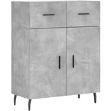 Maison Chic Komoda - Predalnik betonsko siva 69,5x34x90 cm inženirski les, (21720730) Cene