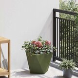  Cvetlično korito Oljčno zelena 30 x 30 x 30 cm Jeklo, (5000207429) | Shoptok.si