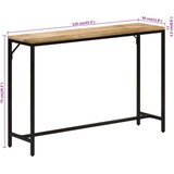  Konzolni stol 110x30x75 cm grubo masivno drvo manga i željezo | Eponuda.com