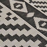  tepih ravnog tkanja 80 x 150 cm crne pruge | Eponuda.com