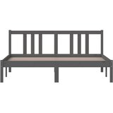  Okvir za krevet od masivnog drva sivi 150 x 200 cm veliki | Eponuda.com