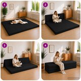 SOFA na razvlačenje 200 x 67 x 45 cm Crna | Eponuda.com