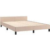 vidaXL Okvir za krevet s uzglavljem cappuccino 140x190 cm umjetna koža | shoptok.hr