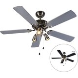 QAZQA Stropni ventilator sive barve - Mistral 42 Cene