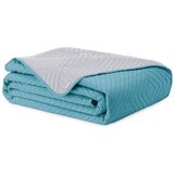 AmeliaHome Prekrivač Softa 170x270 cm, plava / siva | shoptok.hr