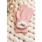 Aura.via Warm Women's Single-Finger Pink Gloves | shoptok.hr