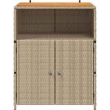  Cabinet s policom Bež 70 x 50 x 87 cm Poliester i Roly Rattan | shoptok.hr