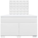  box spring s madracem bijeli 120x190 cm od umjetne kože | shoptok.hr