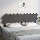 Maison Chic posteljno vzglavje - vzglavna omarica - nočna omarica sivo 196x3x80,5 cm trdna borovina, (21704927) | Shoptok.si