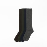 BOX SOCKS Čarape za dečake 4/1 tamnosive, braon, teget i maslinaste Cene