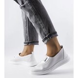 Gemre White perforated leather sneakers Ethels | Shoptok.si