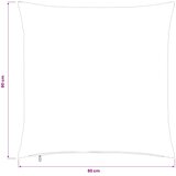  Presvlaka za jastuk 2 pcs HEERLEN Tamnosiva 80 x 80 cm Kord | shoptok.hr