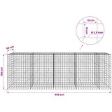  Gabion s žicom debljine 3,5 mm i mrežom 10x10 cm 450x50x150 cm | shoptok.hr