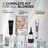 L´Oréal Paris Préférence Le Blonding Toner kislinski toner za nevtralizacijo medeninastih podtonov odtenek 02 Pearl Blonde 1 kos | Shoptok.si
