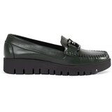 Sergio Leone Dark green loafers on a platform | Shoptok.si