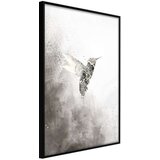  Poster - Hummingbird in Shades of Grey 30x45 | shoptok.hr