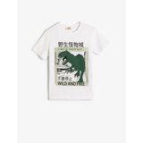 Koton T-Shirt Short Sleeve Dinosaur Print Crew Neck Cotton Cene