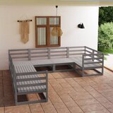 Maison Chic Seti vrtnega pohištva - Vrtna garnitura - Vrtni pohištvo set 8-delna trdna borovina, (21800758) | Shoptok.si