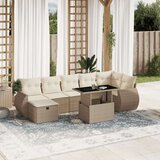 vidaXL 8-dijelni set vrtnih sofa od poliratana s jastucima bež | shoptok.hr