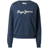 Pepe Jeans Sweater majica 'Nanettes' tamno plava / bijela