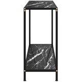  Konzolni stol crni 100 x 35 x 75 cm od kaljenog stakla | shoptok.hr