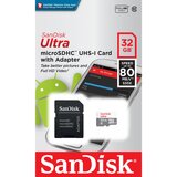 Sandisk Memorijska kartica Ultra microSDHC 32GB + SD Adapter 100MB/s Class 10 UHS-I | Eponuda.com