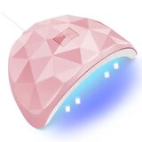  54W UV 18 LED svetilka za utrjevanje manikurnih gelov roza Cene