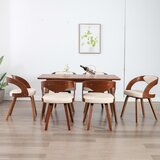 Furnova Jedilni stoli 6 kosov krem ukrivljen les in umetno usnje, (21929403) | Shoptok.si