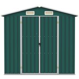 vidaXL vrtna lopa zelena 205x129x183 cm pocinkano jeklo | Shoptok.si